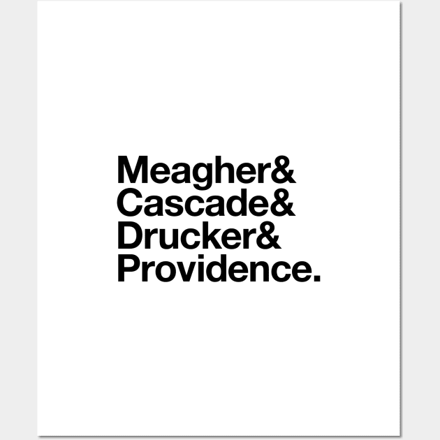 State Of Decay Helvetica Light: Meagher Cascade Drucker Providence Wall Art by Vincent Garguilo